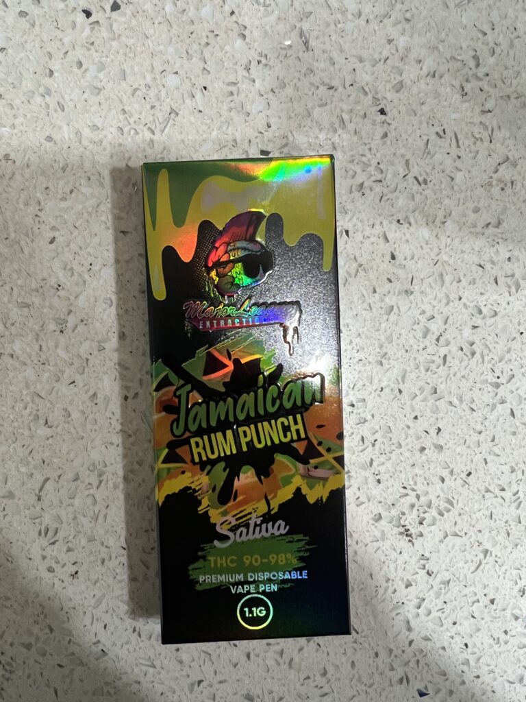 Major League Extractions Vape Pen 1.1g THC Jamaican Rumpunch (Sativa